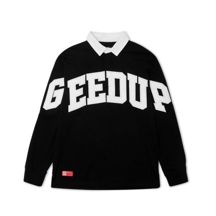 Geedup OS Team Logo Rugby Jersey – Black