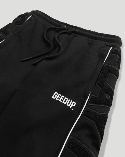 Geedup Play For Keeps Black/White Trackpants – Signature Fit