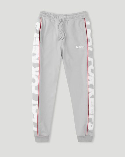 Grey/Red Geedup Play For Keeps Trackpants