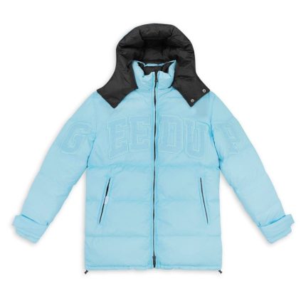 Geedup Team Logo Reversible Duck Down Jacket – Blue/Black