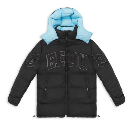 Geedup Team Logo Reversible Duck Down Jacket – Blue/Black